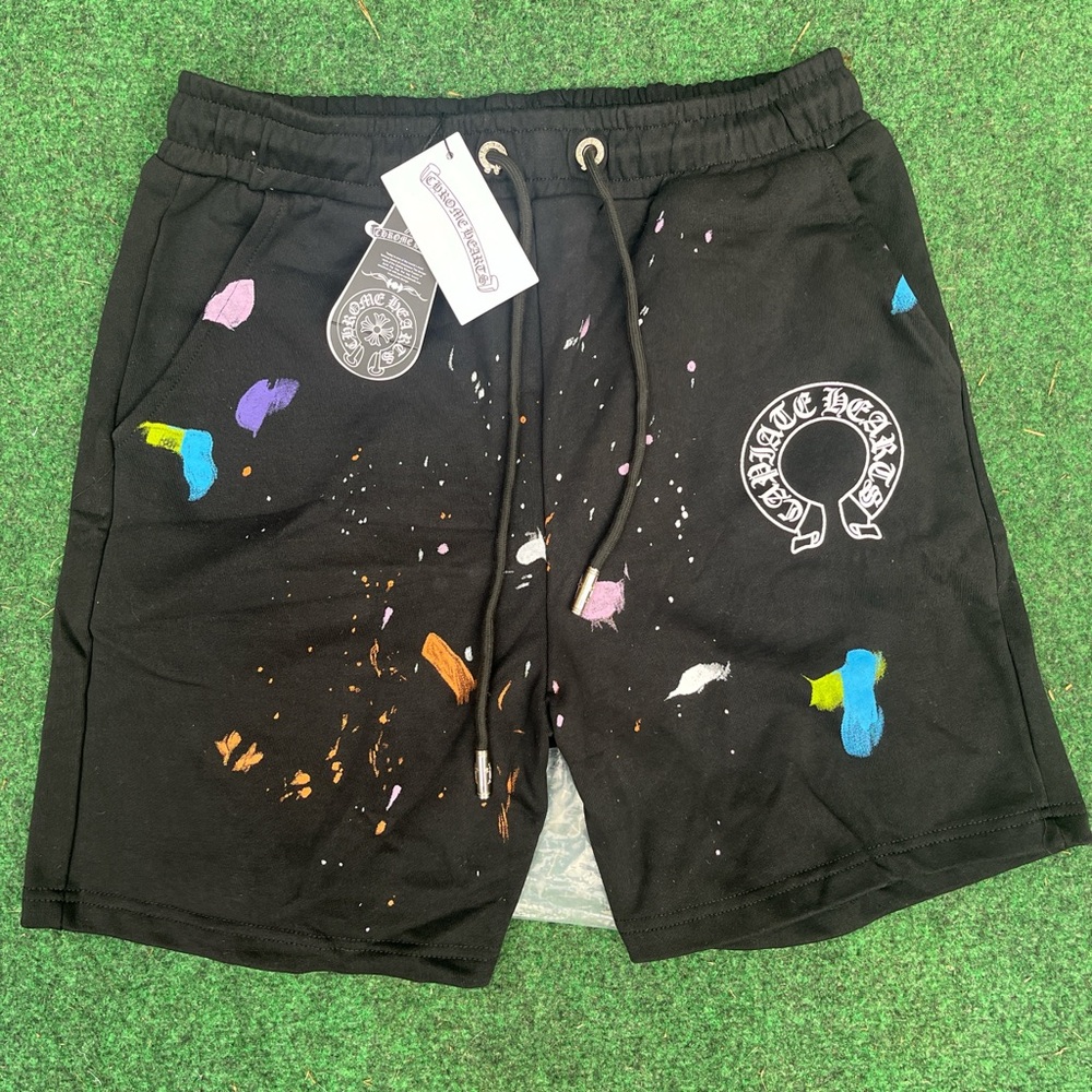 Chrome Hearts paint splatter Shorts